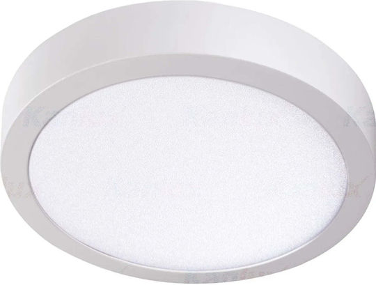 Kanlux Στρογγυλό Εξωτερικό LED Panel 24W με Φυσικό Λευκό Φως 4000K