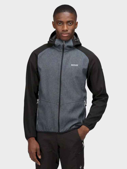 Winter Jacket Softshell Waterproof and Windproof Gray