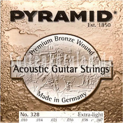 Pyramid 325100 Einstellen Akustikgitarrensaiten Bronze 10 - 47 Pyramid 325100 Einstellen Akustikgitarrensaiten Bronze 10 - 47