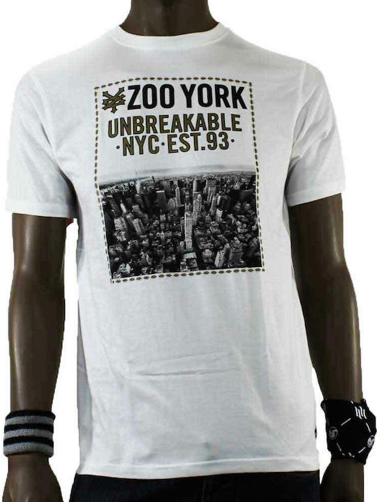 Zoo York T-shirt Bărbătesc cu Mânecă Scurtă Alb