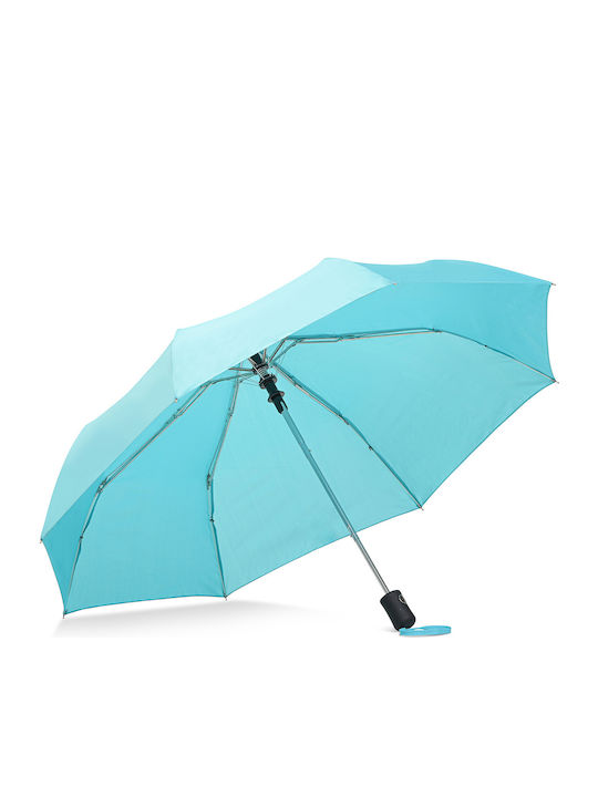 Azade Regenschirm Kompakt Hellblau