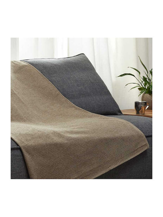 Aigaion Armchair Throw 180x180cm Brown