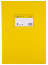 Clever Ruled Notebook B5 50 Sheets Yellow