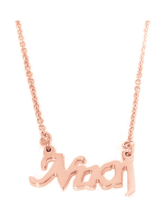 JewlsAndJems Necklace Made of Pink Gold Plated Silver