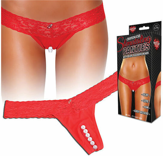 Hustler Lingerie Γυναικείο Sexy String Αυτοκινήτου Κόκκινο
