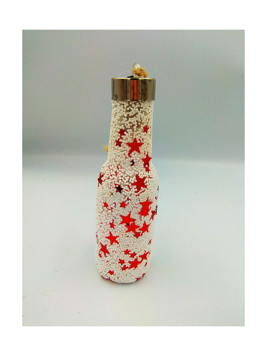 Christmas Bottle Illuminated Ornament Red