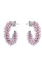 LifeLikes Earrings Hoops with Stones