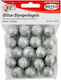 Meyco Element decorativ pentru proiecte DIY Silver 18buc