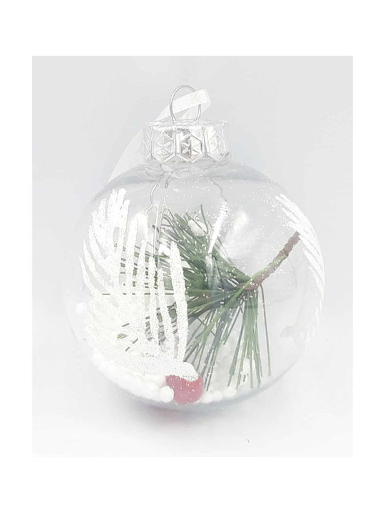 Διάφανο Christmas Ball Ornament Transparent 8cm