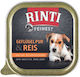 Rinti Nassfutter Hunde in Tablett mit Fleisch ohne Getreide 150gr