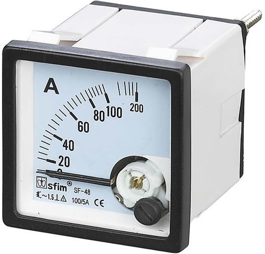 Sfim Ampermetru Panou Electric Ușă Îngropat Monofazic 01.034.0054