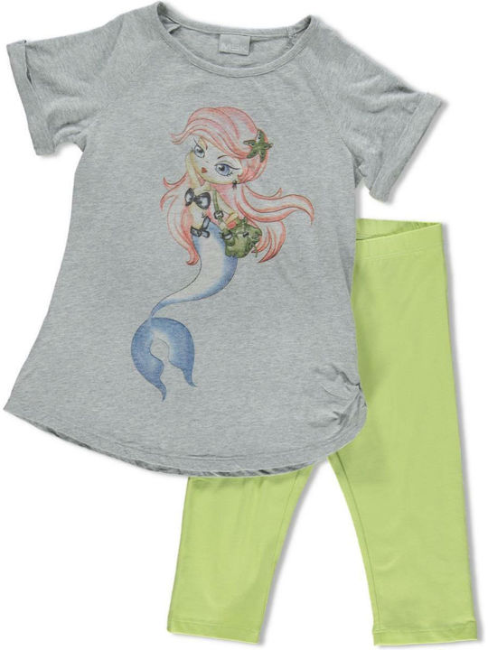 Mek Kinderbekleidungsset mit Leggings Graues 2Stücke