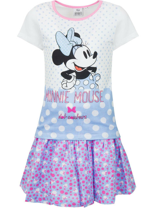 Disney Kids Set with Skirt Summer 2pcs Light Blue