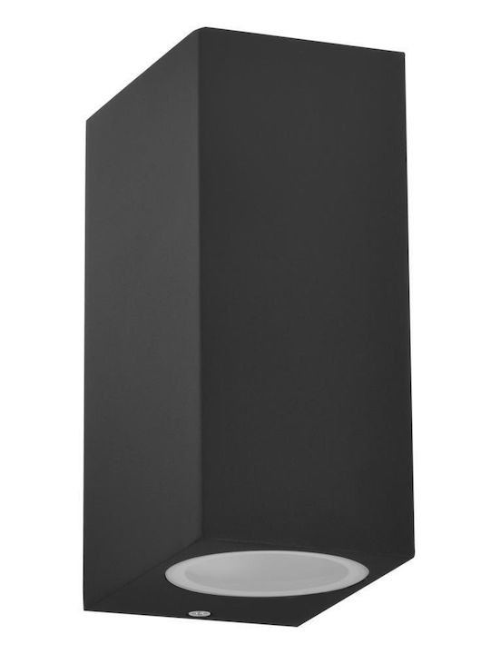Polux Spot de exterior montat pe perete GU10 IP44 9.2x6.7x15εκ.