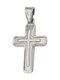 White Gold Cross 14K