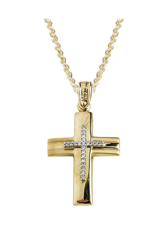 Femeiesc Aur Cruce 14K