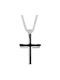 Men's Cross from Steel with Chain