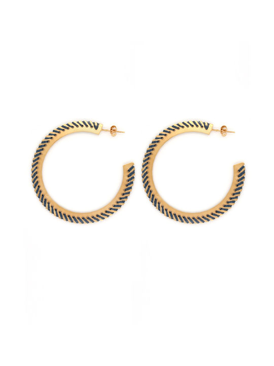 LifeLikes Erotas Earrings Hoops Gold Plated