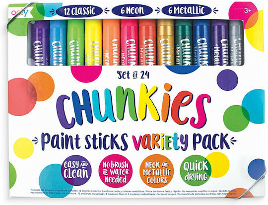 Ooly Chunkies Μαρκαδόροι Ζωγραφικής Χονδροί Σετ 24 χρώματα