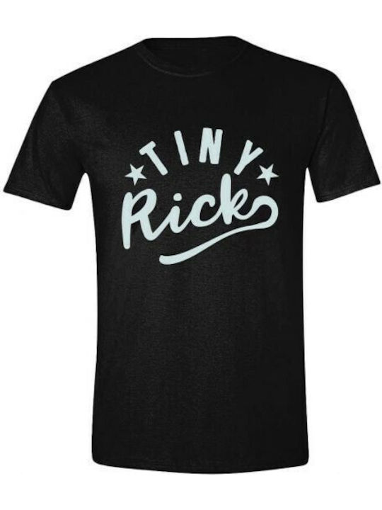 Tiny Rick T-shirt με Στάμπα Rick And Morty Μαύρο