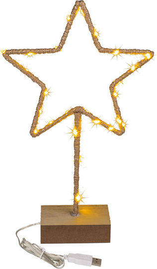 Out of the Blue Illuminated Desktop Star Yellow 35cm