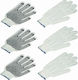 Lux Tools Ellix Πλεκτά Γάντια Εργασίας Γκρι 3τμχ