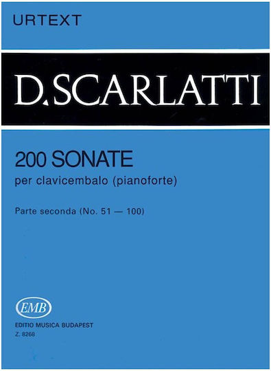 Editio Musica Budapest Budapest Scarlatti 200 Sonates N.2 Urtext Sheet Music for Piano