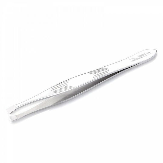 Nghia Eyebrow Tweezer with Straight Nose Nghia Export Tweets T-06 Silver