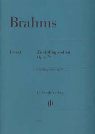 G. Henle Verlag Johannes Brahms - 2 Rhapsodies Op. 79/ Εκδόσεις - Urtext) für Klavier