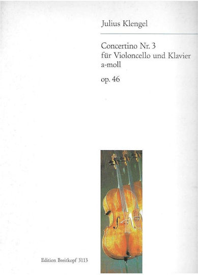 Breitkopf & Hartel Klengel Concertino Nr.3 Sheet Music for Cello