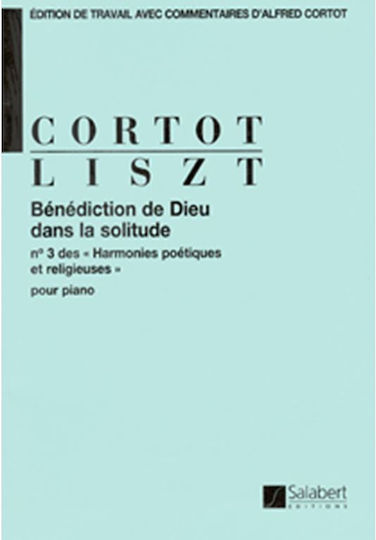 Durand Franz Liszt - Benediction De Dieu Dans La Solitude N.3 Des 'harmonies Poetiques Et Religieuses' / Εκδόσεις Salabert) Sheet Music for Piano