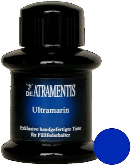 De-Atramentis De Atramentis 1047 Ultramarine Replacement Ink for Fountain Pen Blue 45ml