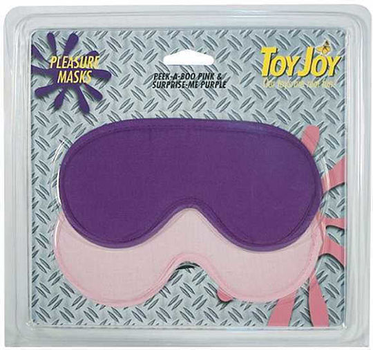 ToyJoy Pleasure Masks 2 Pieces Σετ 2 Τεμαχ Τυφλές BDSM Μάσκα σε Μωβ Χρώμα 2τμχ