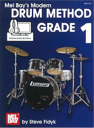 Melbay Fidyk Modern Drum Method Grade 1 & Online Audio & Video Lernmethode für Schlagzeug