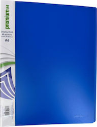 A&G Paper 60θ Display Book for A4 Sheets Blue