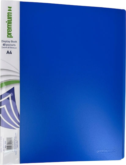 A&G Paper 60θ Display Book for A4 Sheets Blue