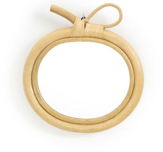 La Redoute Interieurs Oglindă de Perete cu Cadru din Rattan Bej Diametru 33cm
