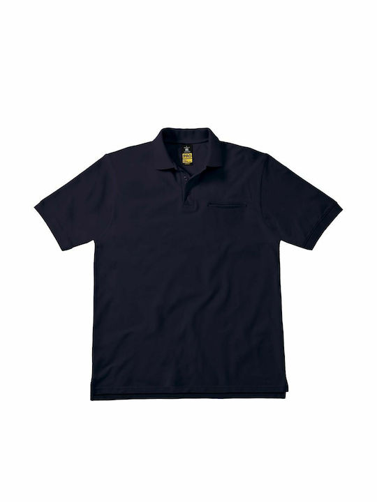 B&C Energy Pro Herren Kurzärmelig Polo-Arbeitshemd Marineblau B&C Energy Pro Herren Kurzärmelig Polo-Arbeitshemd Marineblau