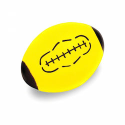 Adriatic Rugby Sponge 85 84 Beach Ball in Yellow Color