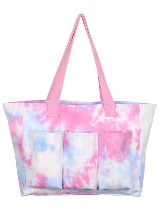 Tie-dye Fabric Beach Bag Pink