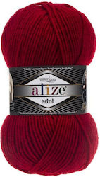 Alize Superlana Midi Συνθετικό Κόκκινο 100m 100gr
