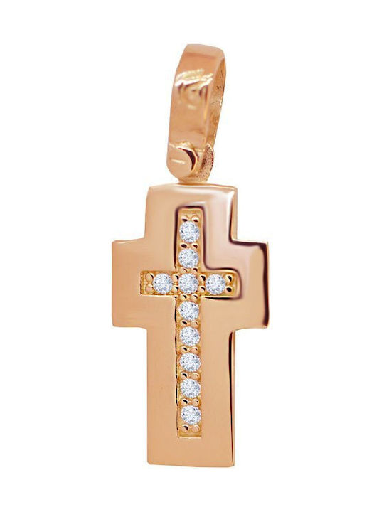 Savvidis Rose Gold Cross 14K