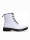 Alta Moda Women's Combat Boots White