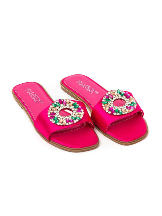 Politis shoes Women's Sandals with Strass Fuchsia