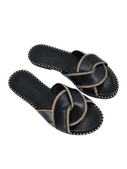 Sandale Casual Damă de Piele Negru
