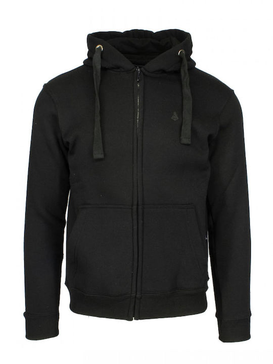 Explorer Hooded Black Sweatshirt
