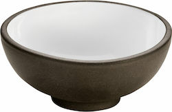 Playground Serving Bowl Round Ceramic Gray with Diameter 9cm