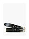 Mortoglou Men's Leather Belt Black