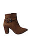 Stefania Women's Suede Boots Tabac Brown