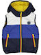 Waterproof Kids' Sports Jacket Sleeveless Short with Lining & Hood Multicolour